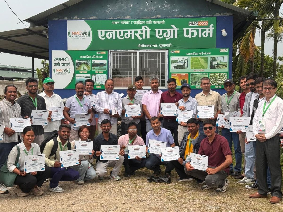 झापामा कृषिजन्य पानी व्यवस्थापन अन्तर्राष्ट्रिय तालिम सम्पन्न